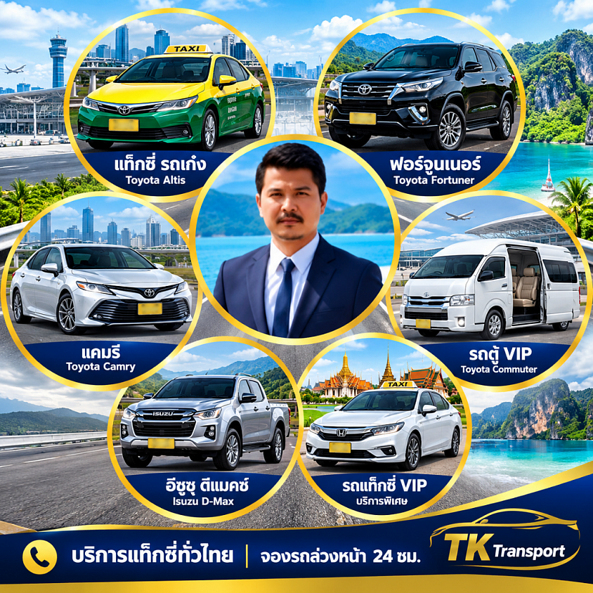 Bookng a Taxi Thailand Service